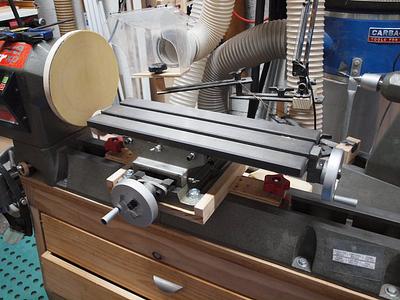 Lathe disk sander with micro adjustment... MK 2. - Project by LIttleBlackDuck