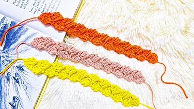 How To Crochet A Easy Cluster Bookmark in Just 10 Minutes - Project by rajiscrafthobby