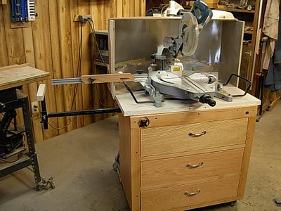 Miter Saw Cabinet and Dust Catcher - Project by Jim Jakosh