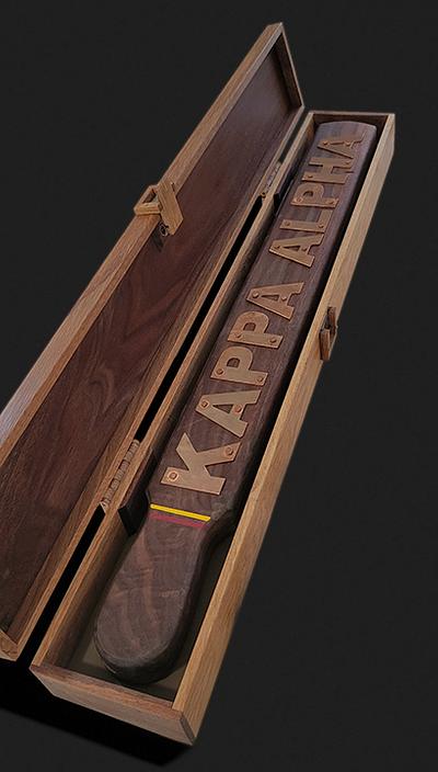 Storage box for fraternity paddles - Project by awsum55