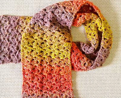 Easy Autumn Rich Crochet Scarf - Project by rajiscrafthobby