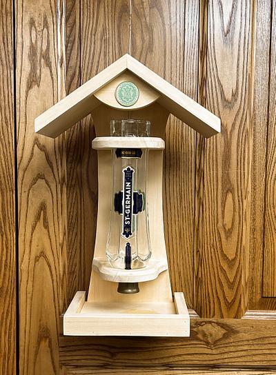 St. Germain Bottle Bird Feeder - Project by Ross Leidy