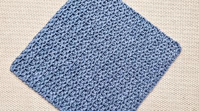Super Easy Wiper Crochet Dishcloth Pattern  - Project by rajiscrafthobby