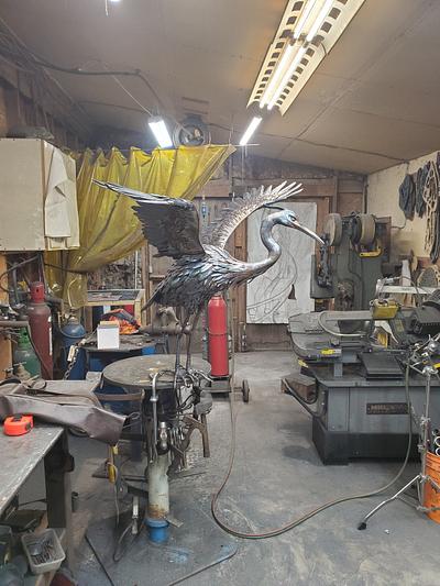 Blue Heron ready for finish coat - Project by WestCoast Arts