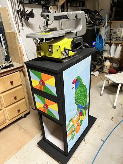 My new scroll saw cabinet on wheels. - Project by Angelo