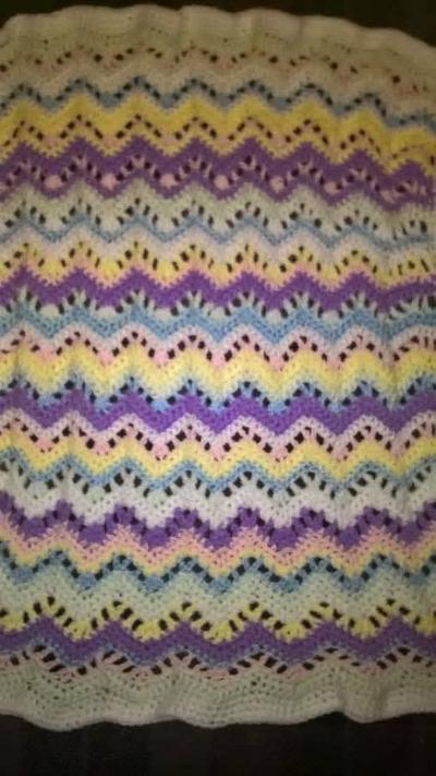 ripple blanket - Project by mobilecrafts