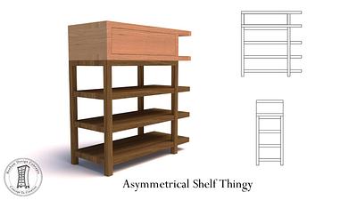 Asymmetrical Shelf - Project by Brian Benham