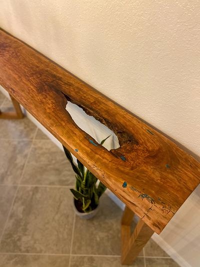 Cherry Slab Side Table - Project by Psalm139Woodworks
