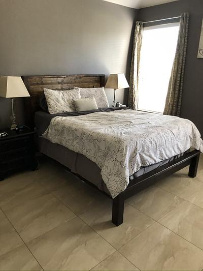 Farmhouse Queen Bed Frame  - Project by Shiro Campos 