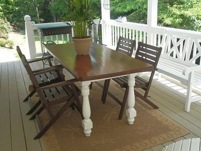 Table for deck - Project by Carey Mitchell