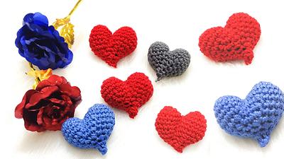 How To Crochet Amigurumi Heart Easy Crochet Stuffed Heart - Project by rajiscrafthobby