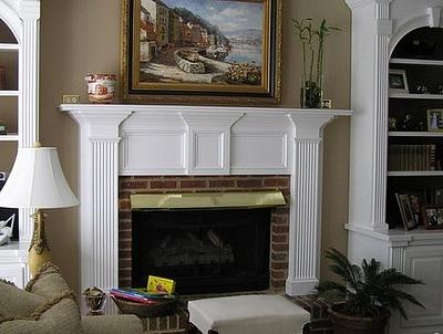 New fireplace mantle - Project by Carey Mitchell