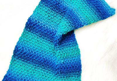 How To Crochet a Easy Cool Ocean Crochet Scarf - Project by rajiscrafthobby