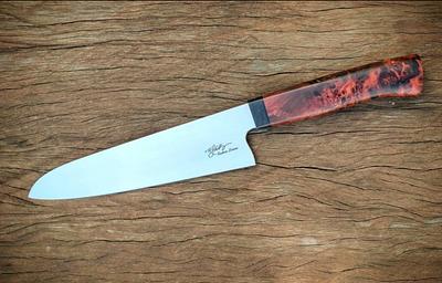 8" Chef Knife in Nitro V Stainless - Project by Kev