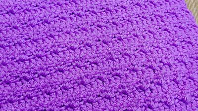 Simple and Easy Crochet Blanket Pattern With Silt Stitch - Project by rajiscrafthobby
