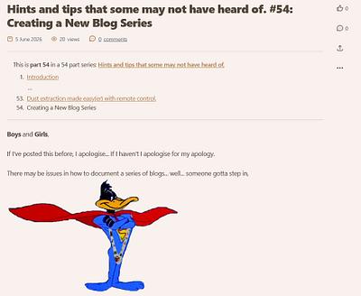 New Blog Series - Project by LIttleBlackDuck