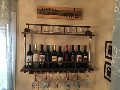 Wall wine rack - Project by Jack King