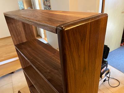 Walnut shelf to match the style of the mirror i made earlier - Project by Antti