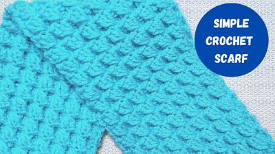 Learn How To Make a Simple Crochet Scarf - Project by rajiscrafthobby