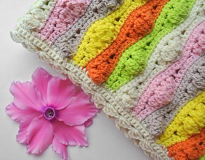 Crochet Wave Blanket Pattern - Project by janegreen