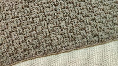 Easy Pattern for Textured Woven Crochet Blanket - Project by rajiscrafthobby