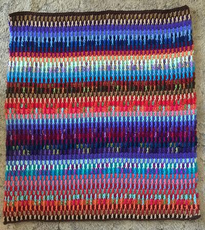 Scrap Yarn Baby Afghan - Project by Vorlicek