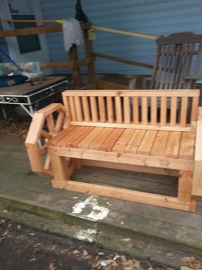 out side bench - Project by allen newman