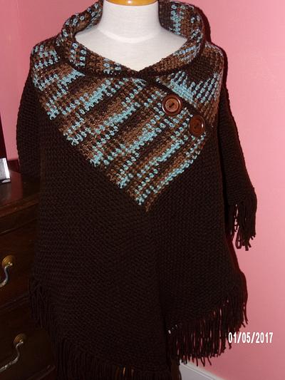 Unplanned Pooling Poncho - Project by Charlotte Huffman