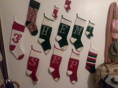 A Wall of Christmas Stockings - Project by ibrich