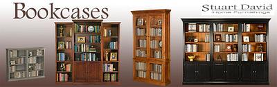 American Made Handcrafted Bookcases - Project by Stuart David Home Furnishings