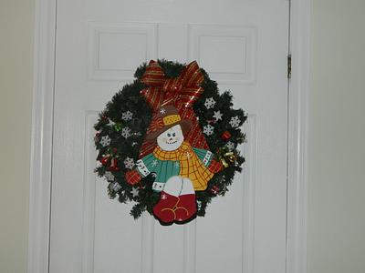 snowman wreath - Project by Darlene 