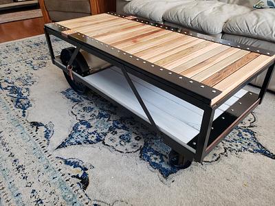 Industrial Steampunk Coffee Table  - Project by Justin 