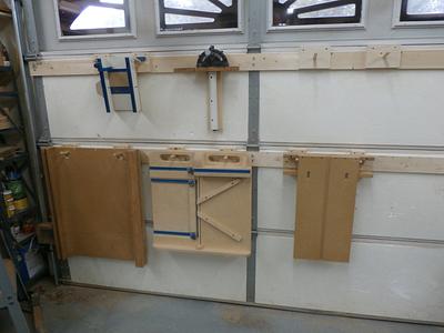 Garage door storage - Project by 987Ron
