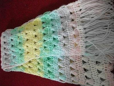 simple crochet scarf - Project by mobilecrafts