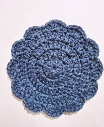 Flower Crochet Coaster - Project by rajiscrafthobby