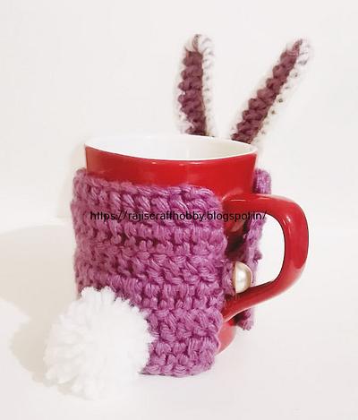 Bunny Mug Cozy - Project by rajiscrafthobby