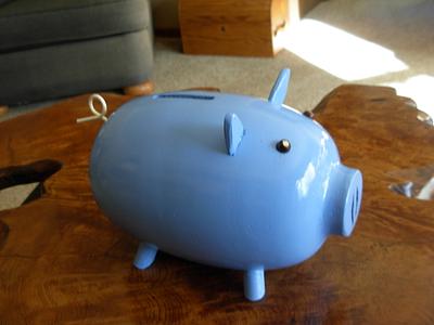 Blue Piggy Bank - Project by Jim Jakosh
