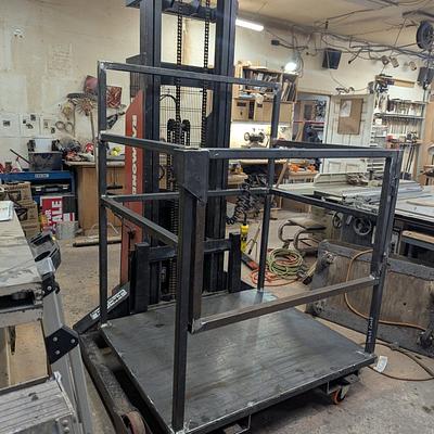 Forklift "man lift" cage - Project by WestCoast Arts