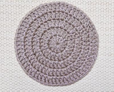 Seamless Double Crochet Circle With Stacked Single Crochet - Project by rajiscrafthobby