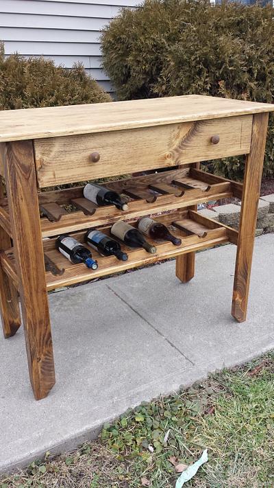 Wine table - Project by Nate Ramey