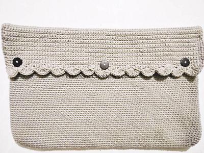 Crochet Laptop Bag - Project by rajiscrafthobby