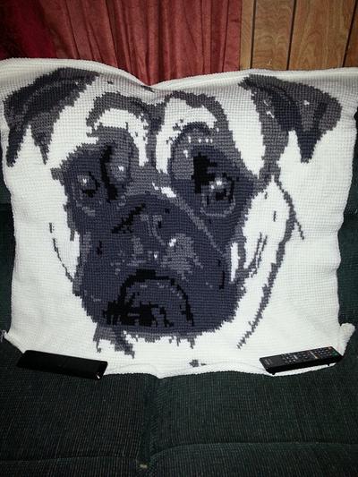 Grand-pug Blanket - Project by klharper14