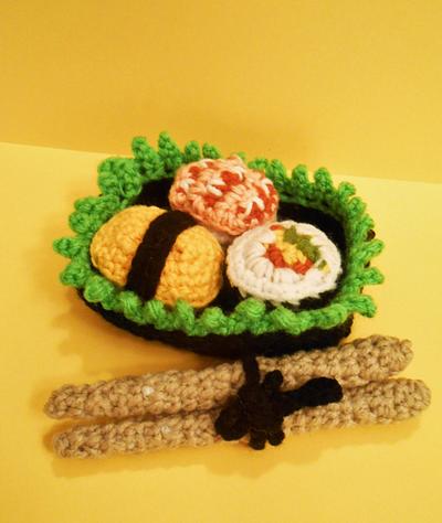 Sushi Set with Chopsticks - Project by CharleeAnn