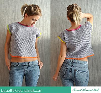 Crochet Crop Top Free Pattern - Project by janegreen