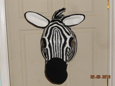 Zebra head - Project by Charlotte Huffman