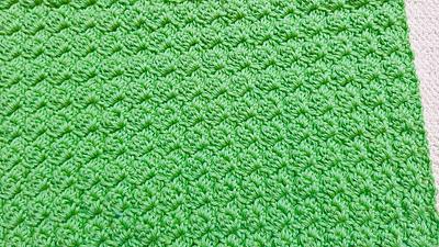 Crochet Moss Blanket with Easy Stitch Pattern - Project by rajiscrafthobby