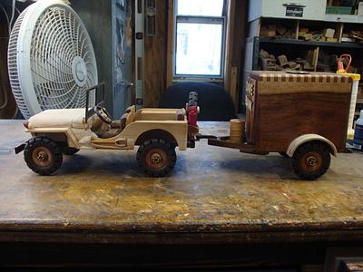 WW2 JEEP AND P.O. BOX DOOR TRAILER - Project by GR8HUNTER