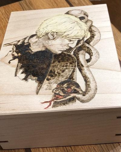 Small Box - pyrography ( not laser) - Project by Dan B