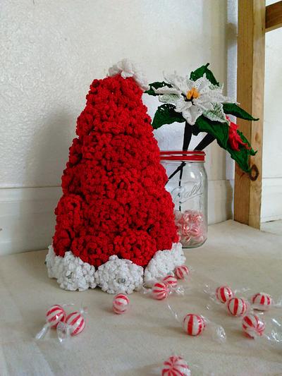 Chrysanthemum Flower Santa Hat plus Chrysanthemum Candy Bowl - Project by Flawless Crochet Flowers