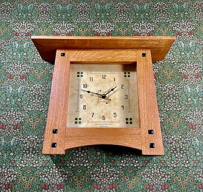 Arts And Crafts Style Clock With Greene And Greene Ebony Plugs - Project by James McIntyre